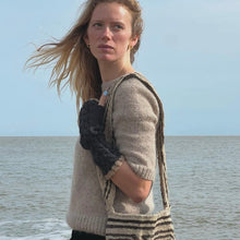 Load image into Gallery viewer, SMALL Short sleeved sweater (sand) : &lt;span style=&#39;text-decoration:line-through; color:red; font-size:18px;&#39;&gt;£275&lt;/span&gt;