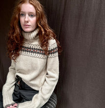 Load image into Gallery viewer, Intricate Fair Isle polo neck (sand)