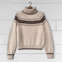 Load image into Gallery viewer, Intricate Fair Isle polo neck (sand)